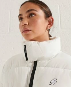 SUPERDRY Longline Sports Puffer Jacket Risk Red -Sportswear Sales 2022 upload9223368955665950681