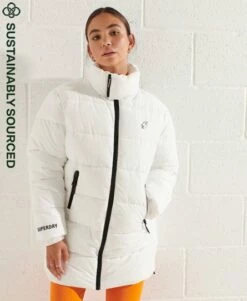 SUPERDRY Longline Sports Puffer Jacket Risk Red -Sportswear Sales 2022 upload9223368955665950686