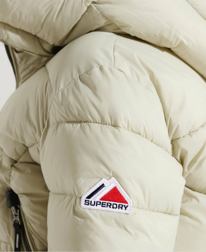 SUPERDRY Fuji Cropped Hooded Jacket High Risk Red 4 SUPERDRY Fuji Cropped Hooded Jacket High Risk Red - Image 4