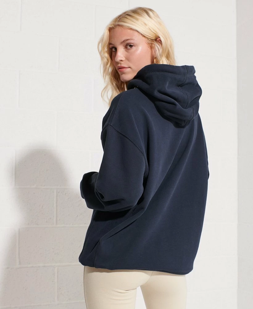 SUPERDRY Applique Oversized Hoodie Hot Pink 2 SUPERDRY Applique Oversized Hoodie Hot Pink - Image 2