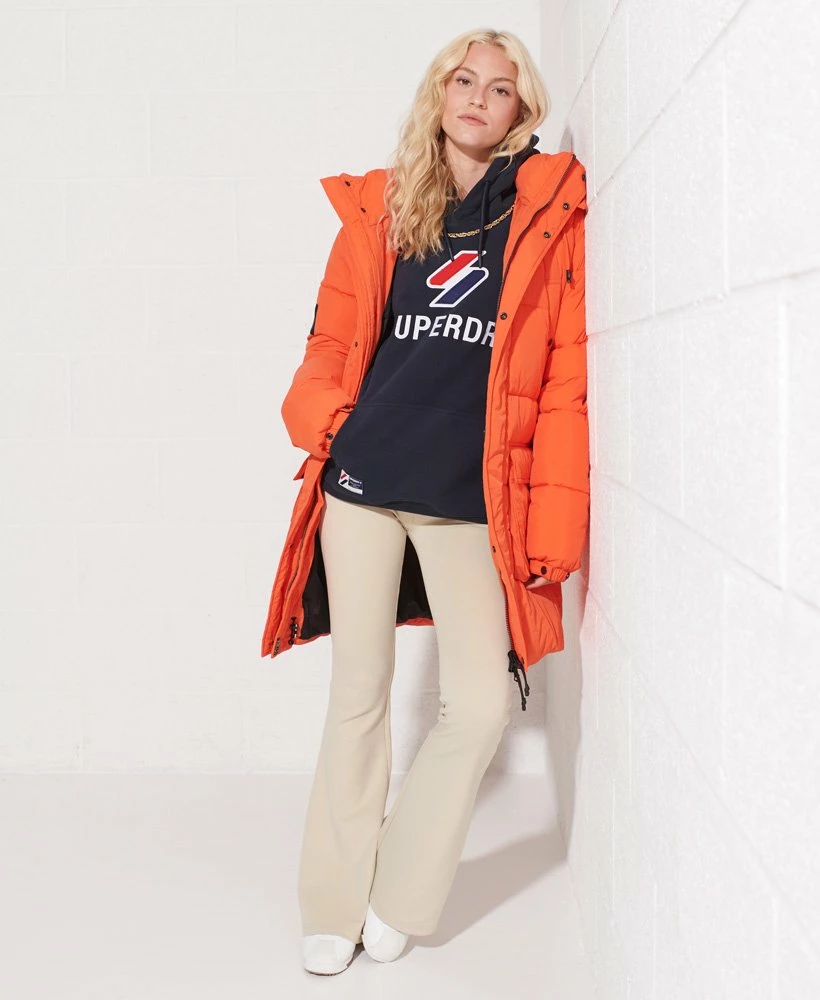 SUPERDRY Applique Oversized Hoodie Hot Pink 1 SUPERDRY Applique Oversized Hoodie Hot Pink