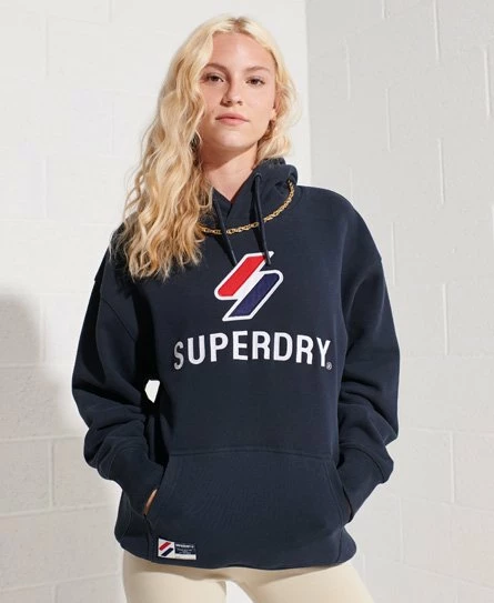 SUPERDRY Applique Oversized Hoodie Hot Pink 9 SUPERDRY Applique Oversized Hoodie Hot Pink - Image 9