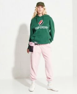 SUPERDRY Applique Oversized Hoodie Deep Navy