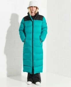 SUPERDRY Code Longline Down Puffer Coat Black