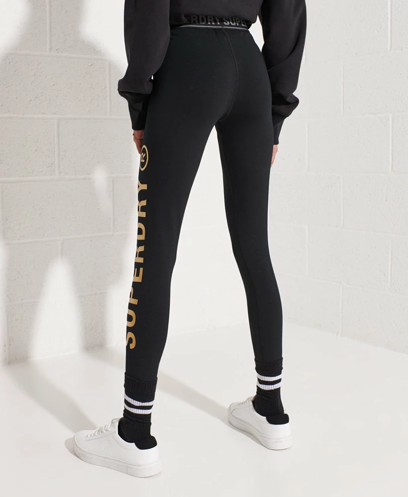 SUPERDRY Sportstyle Corporate Logo Leggings Black 2 SUPERDRY Sportstyle Corporate Logo Leggings Black - Image 2