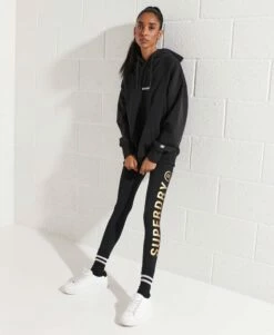 SUPERDRY Sportstyle Corporate Logo Leggings Black
