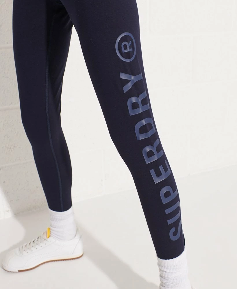 SUPERDRY Sportstyle Corporate Logo Leggings Black 4 SUPERDRY Sportstyle Corporate Logo Leggings Black - Image 4