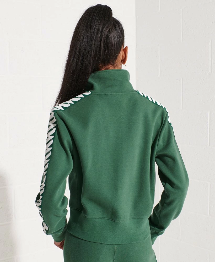 SUPERDRY Code Tape Track Top Ice Marl 2 SUPERDRY Code Tape Track Top Ice Marl - Image 2