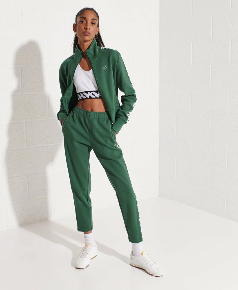 SUPERDRY Code Tape Track Top Ice Marl 1 SUPERDRY Code Tape Track Top Ice Marl