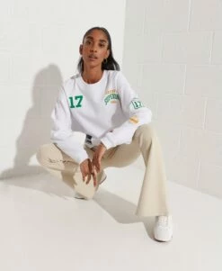 SUPERDRY Varsity Arch Batwing Crew Sweatshirt Nautical Yellow -Sportswear Sales 2022 upload9223368955665951825