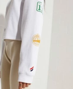 SUPERDRY Varsity Arch Batwing Crew Sweatshirt Nautical Yellow -Sportswear Sales 2022 upload9223368955665951829