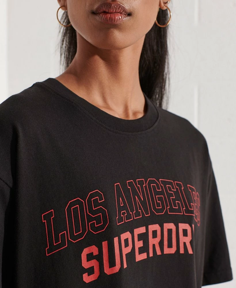 SUPERDRY City College T-shirt Black 2 SUPERDRY City College T-shirt Black - Image 2