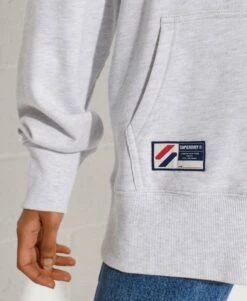 SUPERDRY Code Logo Chenille Oversized Hoodie Black -Sportswear Sales 2022 upload9223368955665951894