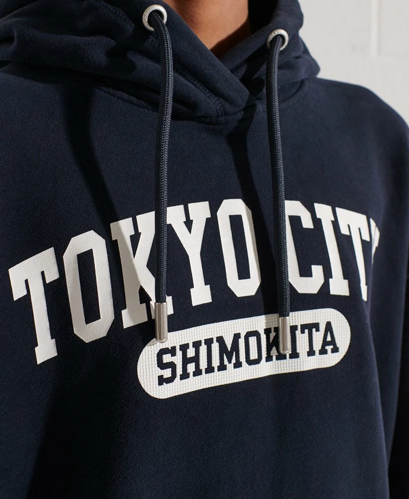 SUPERDRY City College Oversized Hoodie Eclipse Navy 4 SUPERDRY City College Oversized Hoodie Eclipse Navy - Image 4