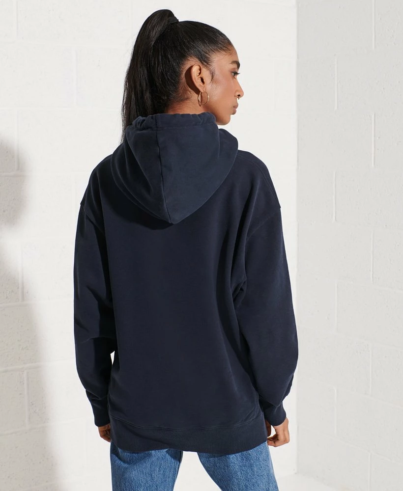SUPERDRY City College Oversized Hoodie Eclipse Navy 2 SUPERDRY City College Oversized Hoodie Eclipse Navy - Image 2