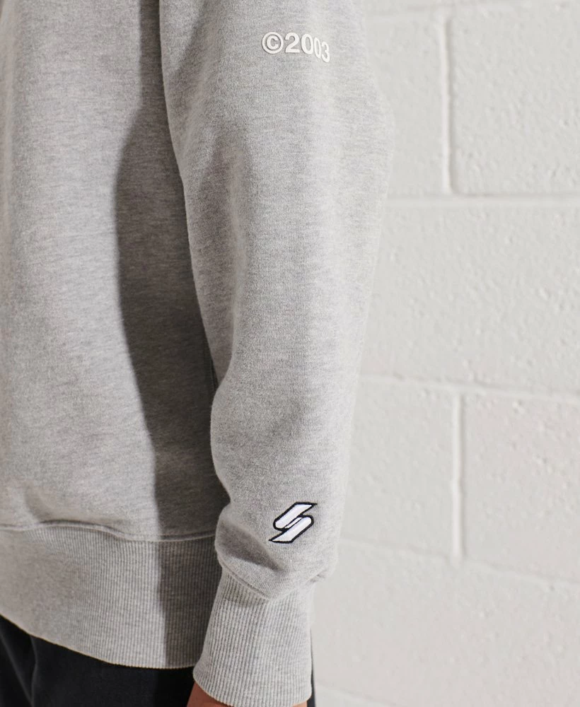 SUPERDRY Cooperate Logo Crew Sweatshirt Denver Orange 4 SUPERDRY Cooperate Logo Crew Sweatshirt Denver Orange - Image 4