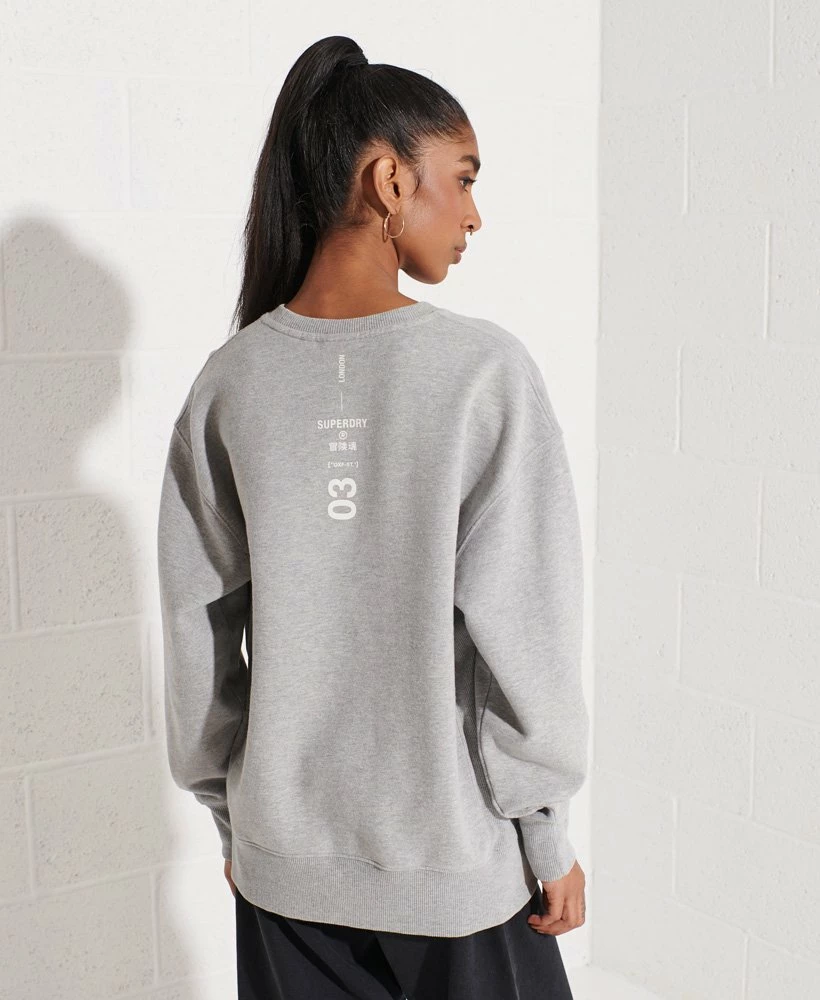 SUPERDRY Cooperate Logo Crew Sweatshirt Denver Orange 2 SUPERDRY Cooperate Logo Crew Sweatshirt Denver Orange - Image 2