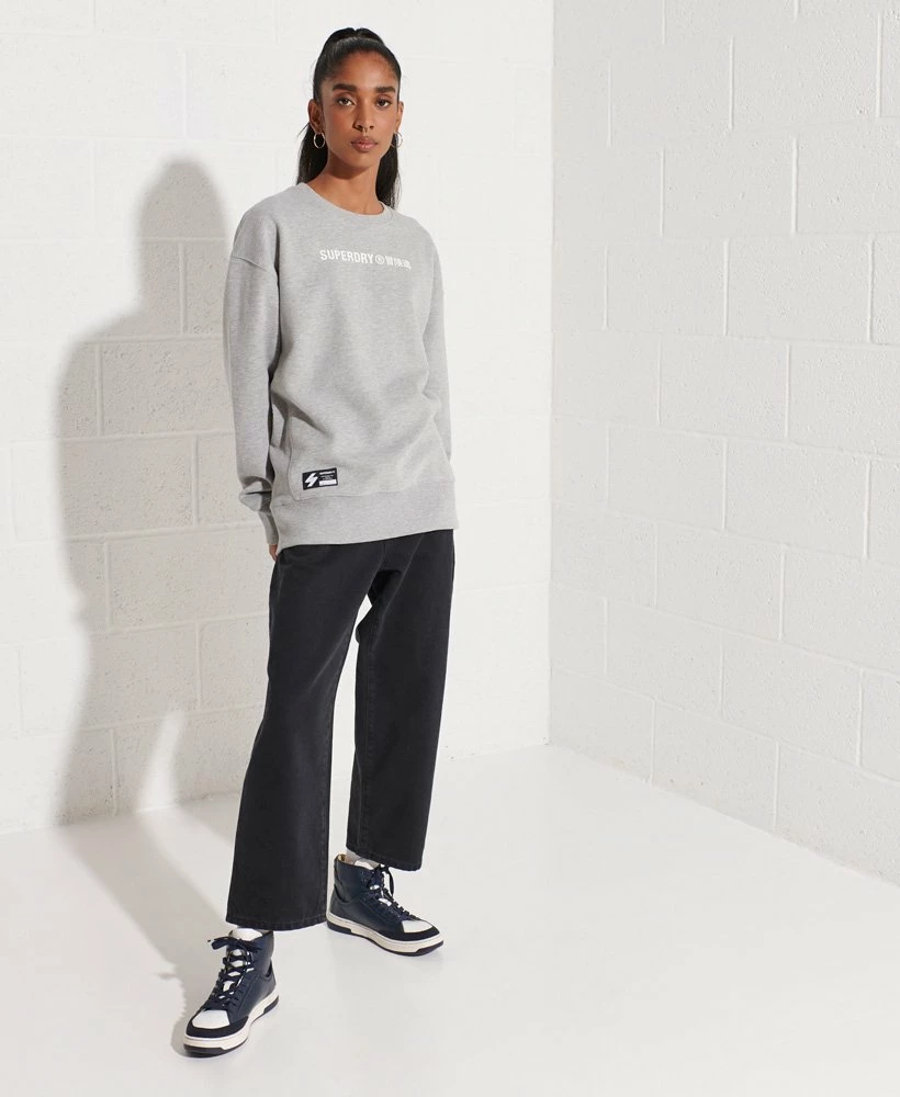 SUPERDRY Cooperate Logo Crew Sweatshirt Denver Orange 1 SUPERDRY Cooperate Logo Crew Sweatshirt Denver Orange