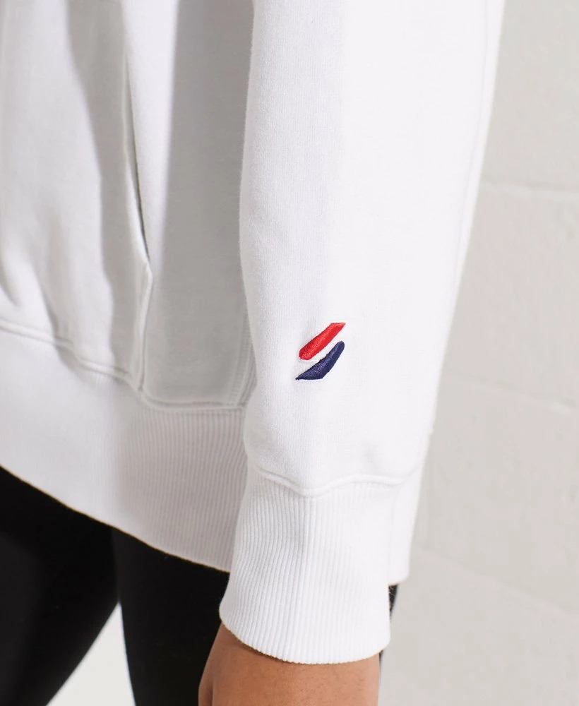 SUPERDRY City College Oversized Hoodie Grey Slub Grindle 4 SUPERDRY City College Oversized Hoodie Grey Slub Grindle - Image 4