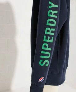 SUPERDRY City College Oversized Half Zip Track Top Black -Sportswear Sales 2022 upload9223368955665951975