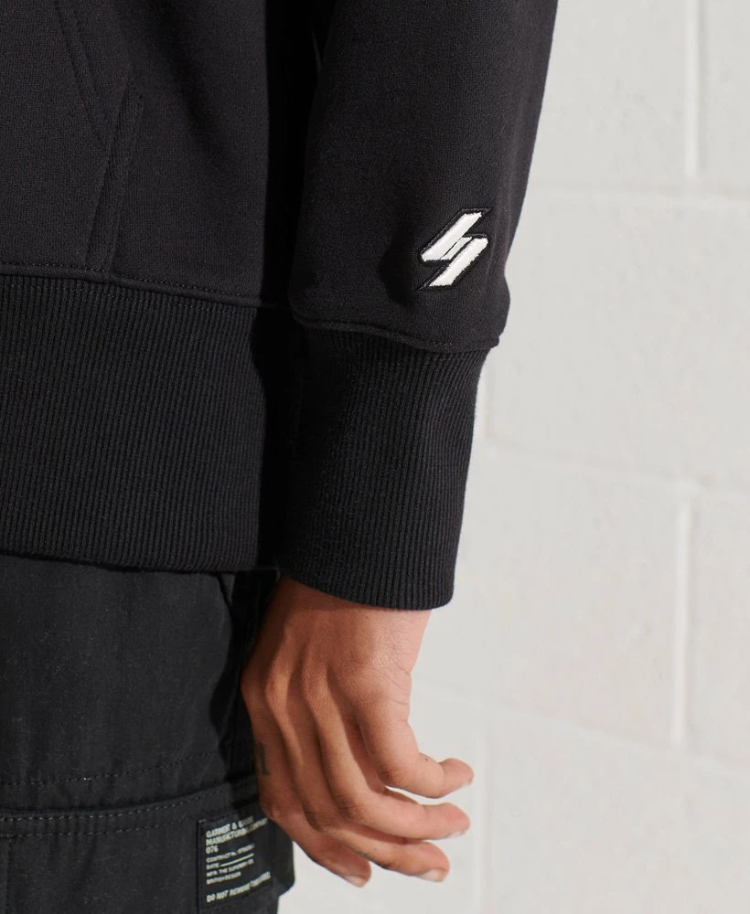 SUPERDRY Micro Logo Oversized Hoodie Pelican 5 SUPERDRY Micro Logo Oversized Hoodie Pelican - Image 5