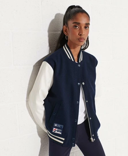 SUPERDRY Wool Varsity Baseball Jacket Navy/ecru 10 SUPERDRY Wool Varsity Baseball Jacket Navy/ecru - Image 10
