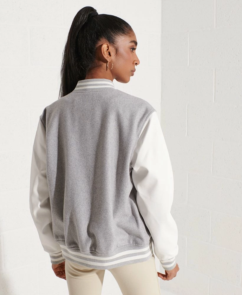 SUPERDRY Wool Varsity Baseball Jacket Red/ecru 2 SUPERDRY Wool Varsity Baseball Jacket Red/ecru - Image 2