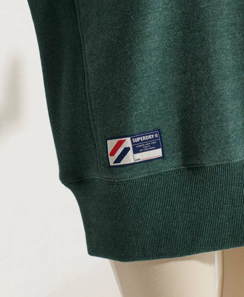 SUPERDRY Code Logo Applique Crew Sweatshirt Low Light Black Grit 3 SUPERDRY Code Logo Applique Crew Sweatshirt Low Light Black Grit - Image 3