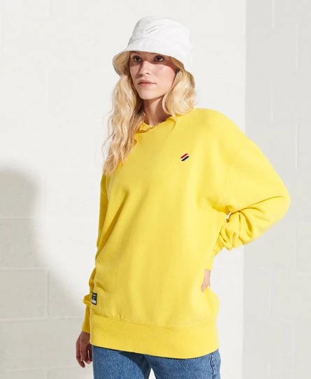 SUPERDRY Organic Cotton Essential Crew Sweatshirt Roseate Pink 11 SUPERDRY Organic Cotton Essential Crew Sweatshirt Roseate Pink - Image 11