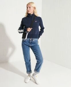 SUPERDRY Code Stripe Track Jacket Dark Moss