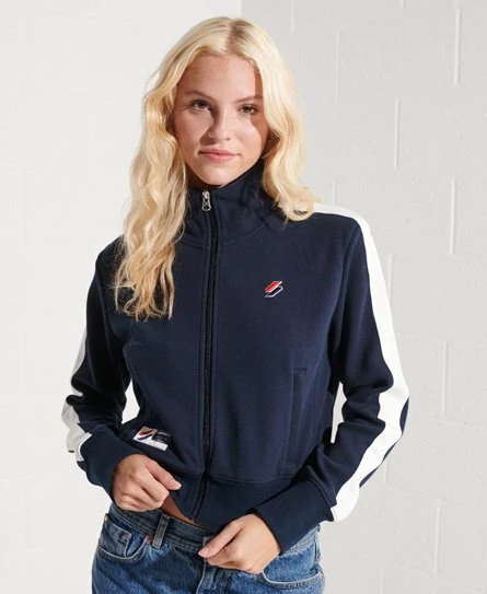 SUPERDRY Code Stripe Track Jacket Deep Navy 10 SUPERDRY Code Stripe Track Jacket Deep Navy - Image 10
