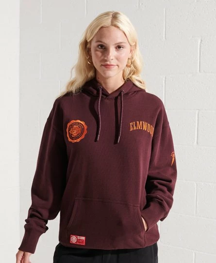 SUPERDRY College Graphic Crop Hoodie Blue Black Grindle 7 SUPERDRY College Graphic Crop Hoodie Blue Black Grindle - Image 7