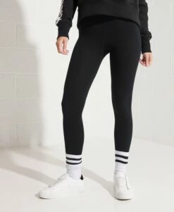 SUPERDRY Code Logo Elastic Leggings Deep Navy