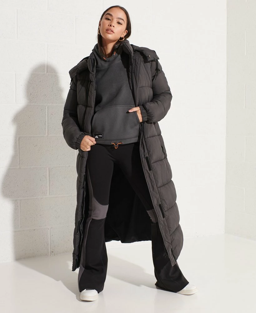 SUPERDRY Mountain Fleece Crop Hoodie Black 1 SUPERDRY Mountain Fleece Crop Hoodie Black