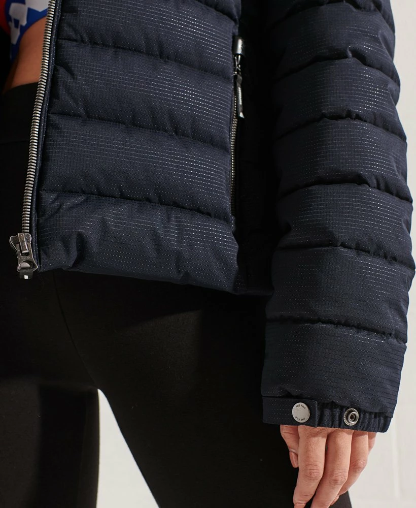 SUPERDRY Metallic Fuji Puffer Jacket Black Metallic 5 SUPERDRY Metallic Fuji Puffer Jacket Black Metallic - Image 5