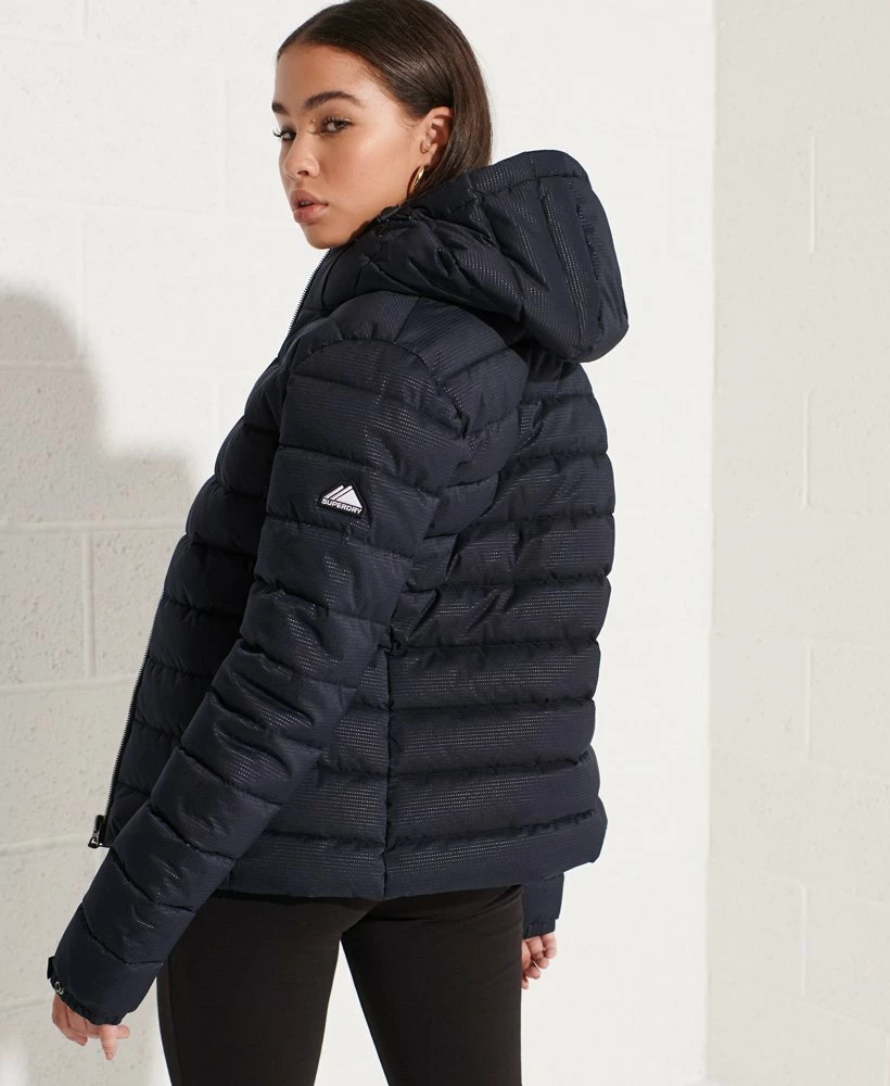 SUPERDRY Metallic Fuji Puffer Jacket Black Metallic 2 SUPERDRY Metallic Fuji Puffer Jacket Black Metallic - Image 2