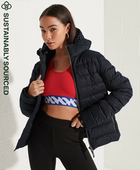 SUPERDRY Metallic Fuji Puffer Jacket White Metallic 8 SUPERDRY Metallic Fuji Puffer Jacket White Metallic - Image 8