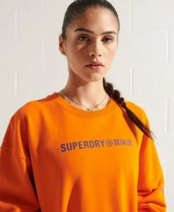 SUPERDRY Cooperate Logo Crew Sweatshirt Grey Marl -Sportswear Sales 2022 upload9223368955665953573