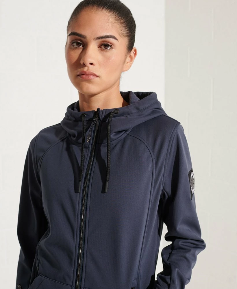 SUPERDRY Bonded Soft Shell Jacket Eclipse Navy 4 SUPERDRY Bonded Soft Shell Jacket Eclipse Navy - Image 4