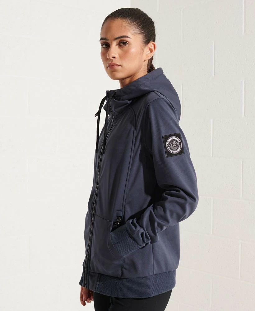 SUPERDRY Bonded Soft Shell Jacket Eclipse Navy 3 SUPERDRY Bonded Soft Shell Jacket Eclipse Navy - Image 3