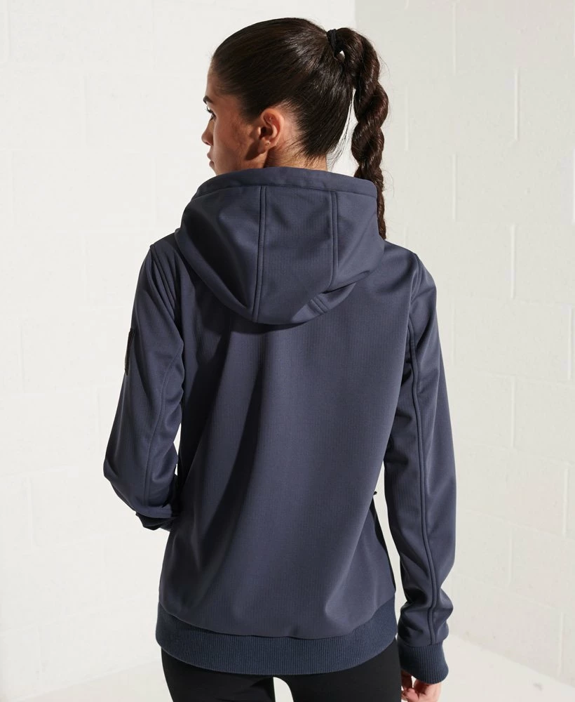 SUPERDRY Bonded Soft Shell Jacket Eclipse Navy 2 SUPERDRY Bonded Soft Shell Jacket Eclipse Navy - Image 2