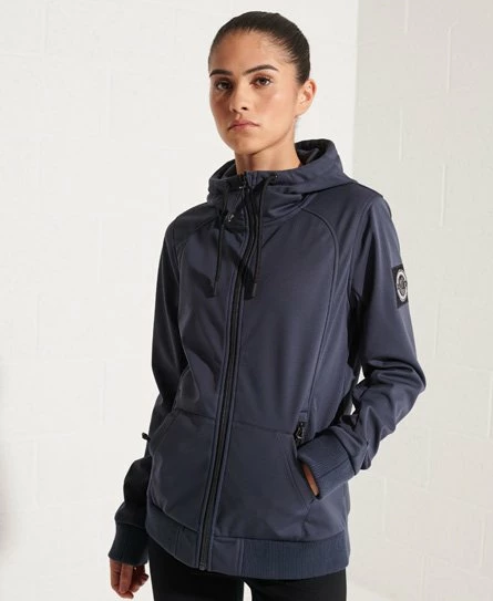 SUPERDRY Bonded Soft Shell Jacket Ice Marl 6 SUPERDRY Bonded Soft Shell Jacket Ice Marl - Image 6