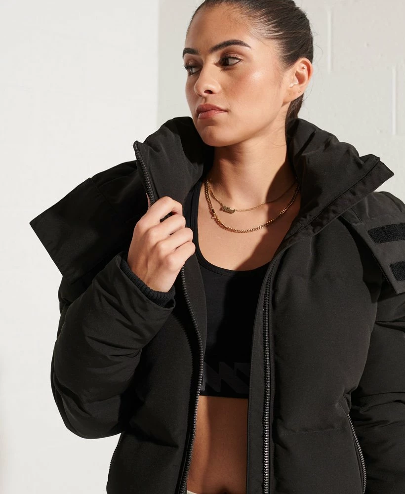 SUPERDRY Code Everest Bomber Jacket Black 3 SUPERDRY Code Everest Bomber Jacket Black - Image 3