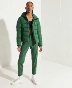 SUPERDRY Hooded Spirit Sports Puffer Jacket Optic