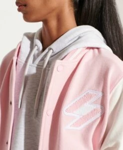 SUPERDRY Code Chenille Walk Out Jacket Roseate Pink -Sportswear Sales 2022 upload9223368955665953888