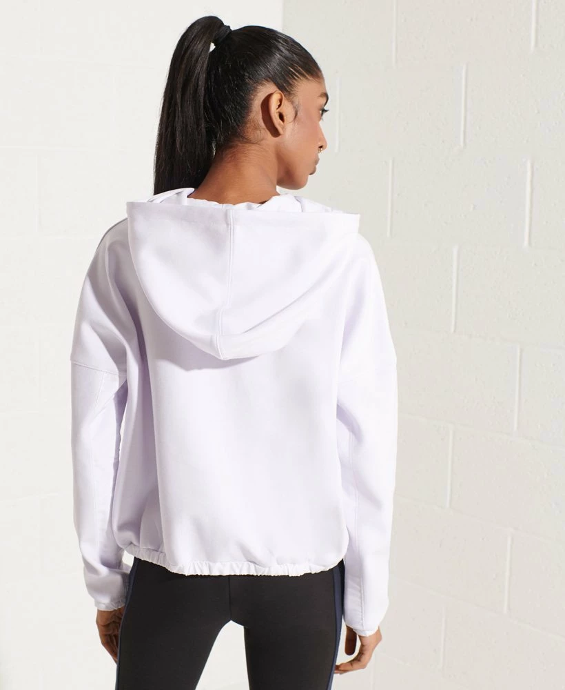 SUPERDRY Mountain Tech Crop Hoodie Jaffa 2 SUPERDRY Mountain Tech Crop Hoodie Jaffa - Image 2