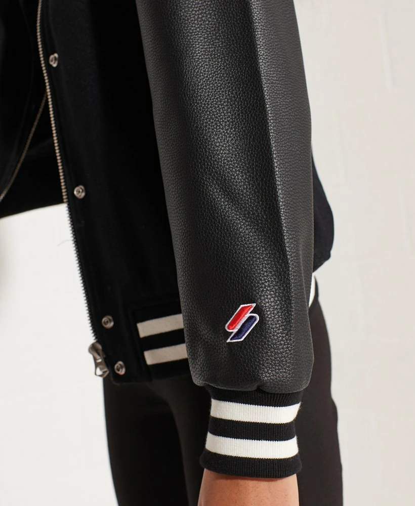 SUPERDRY Wool Varsity Baseball Jacket Navy/ecru 5 SUPERDRY Wool Varsity Baseball Jacket Navy/ecru - Image 5