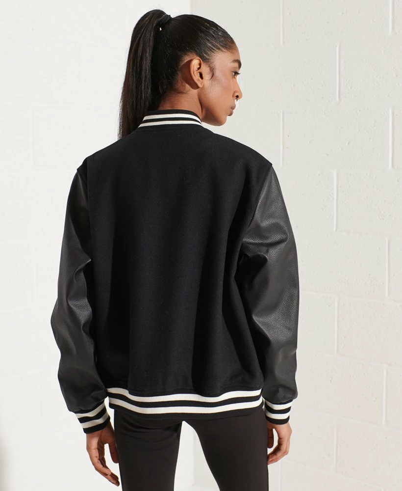 SUPERDRY Wool Varsity Baseball Jacket Navy/ecru 2 SUPERDRY Wool Varsity Baseball Jacket Navy/ecru - Image 2