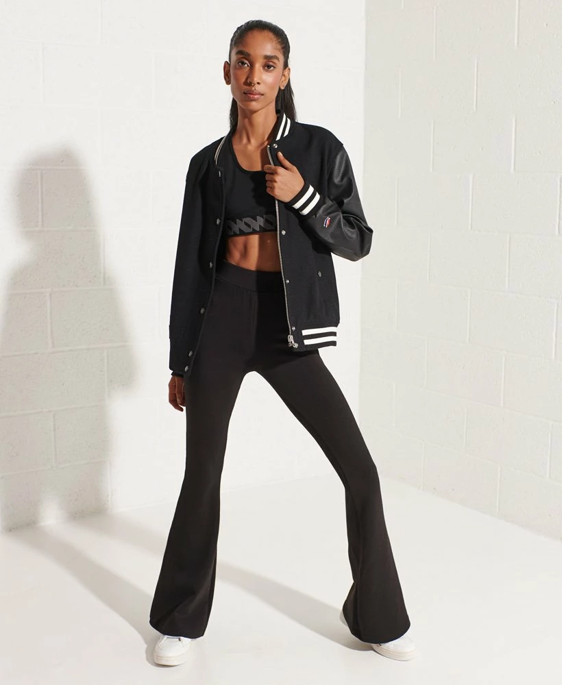 SUPERDRY Wool Varsity Baseball Jacket Navy/ecru 1 SUPERDRY Wool Varsity Baseball Jacket Navy/ecru