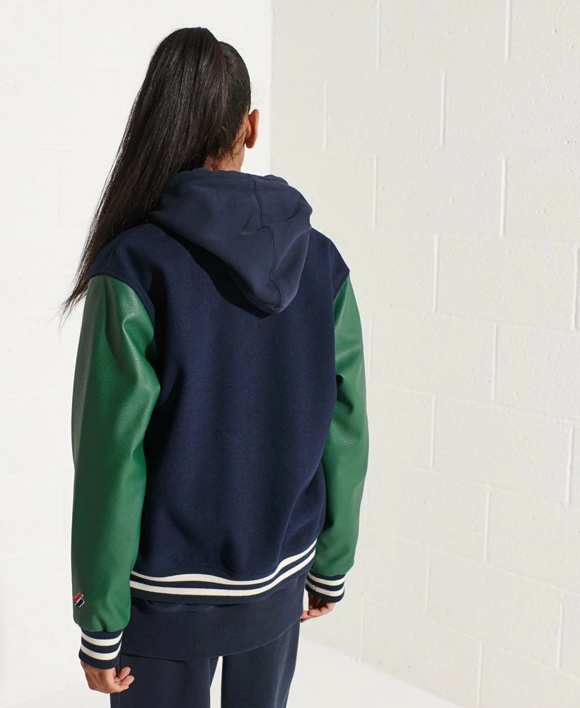 SUPERDRY Wool Varsity Baseball Jacket Varsity Arch Colourblock 2 SUPERDRY Wool Varsity Baseball Jacket Varsity Arch Colourblock - Image 2